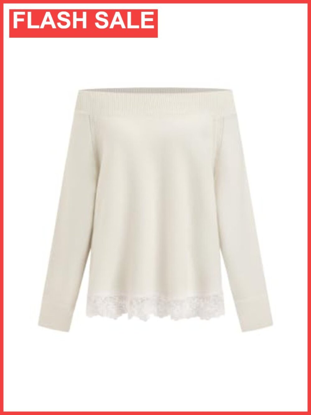 Off Shoulder Sweater Long Sleeve Oversized Wool Blend Fall Winter Pullover